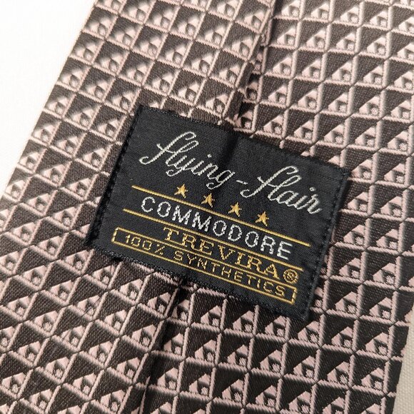 Vintage Commodore Trevira Flying-Flair necktie, gentleman synthetics air travel - Picture 1 of 9